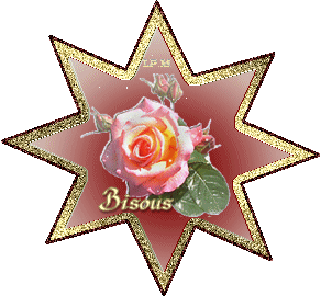 gif bisous rose rose